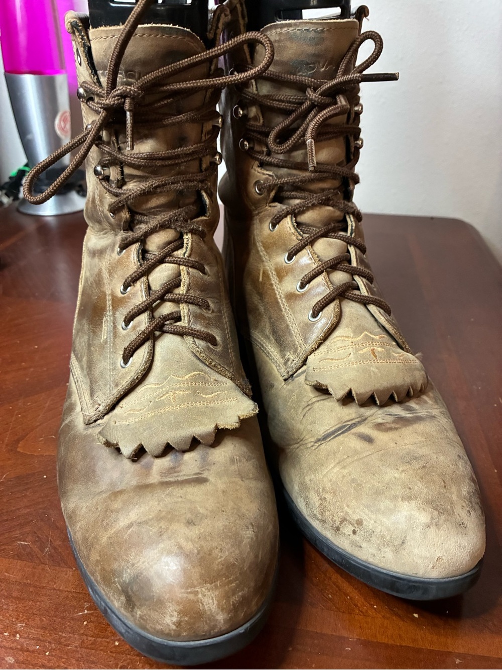 Ariat Heritage Lacer Soft Toe Work Boot Distressed Brown Mens Size 10